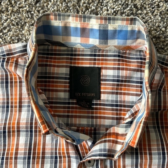 5/$25 F/X Fusion men’s button up collared shirt size large - Picture 4 of 7